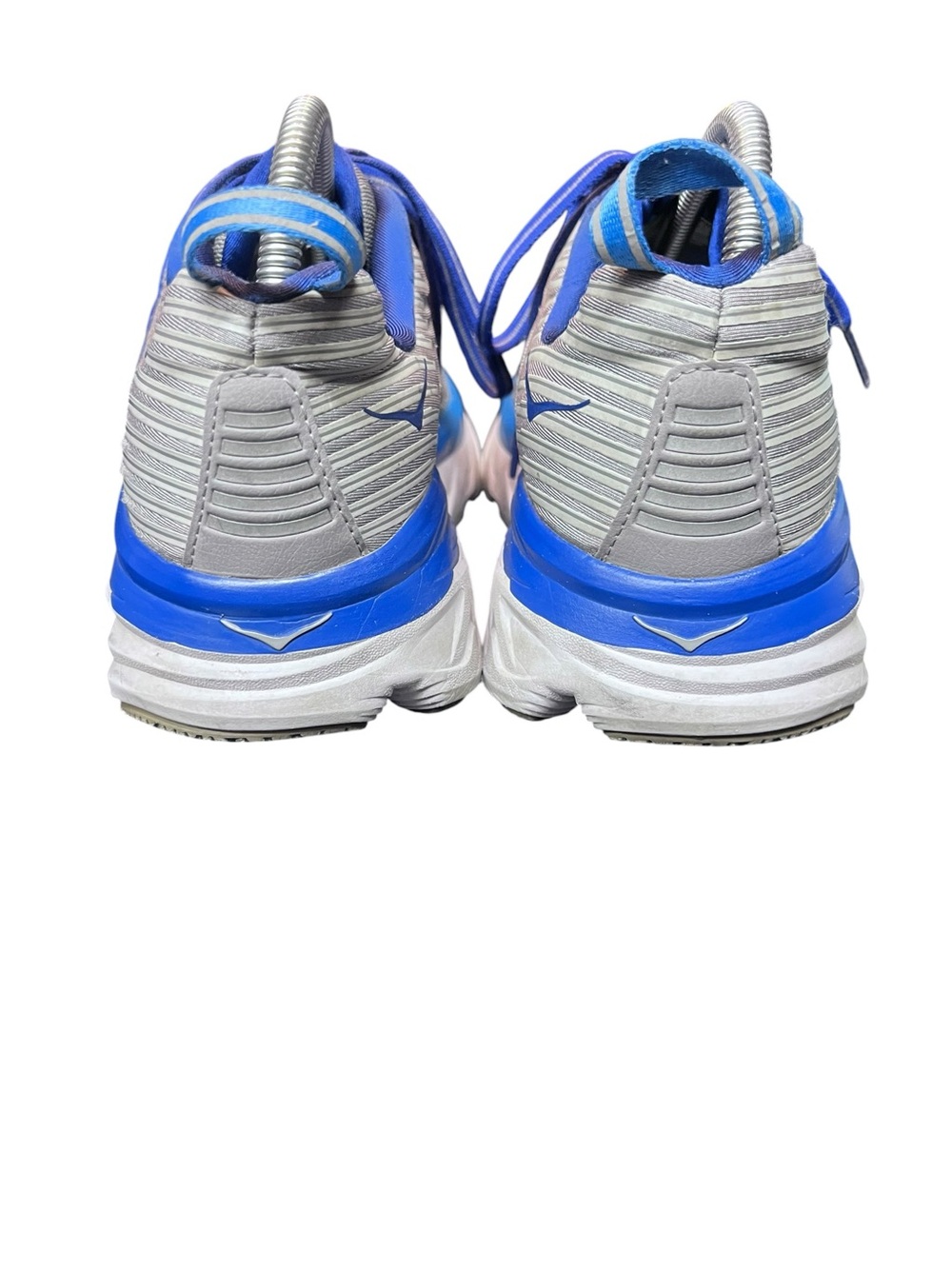 Hoka One One Bondi 6 Gray & Blue Lace-Up Sneakers Men’s Size 7 2E Wide - Picture 5 of 7